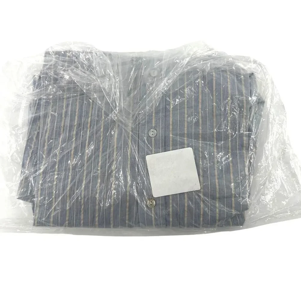 L'Agence Women's Light Blue/Bone Stripe Daniella Shirt Size XL